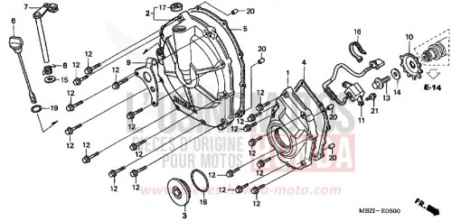 CLUTCH COVER CBF600N4 de 2004